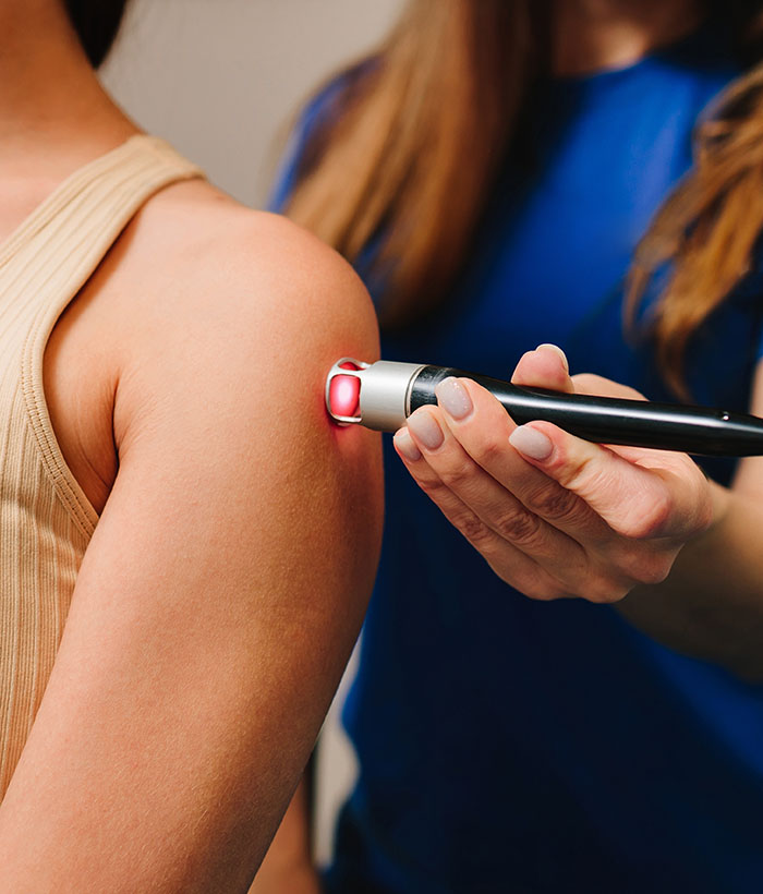 Modern MLS Laser Therapy session at Summit Health Group