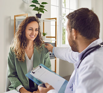 Young woman getting treatment at Summit Health Care