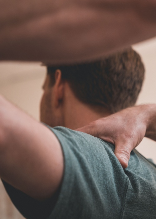 Physiotherapy doing treatment on patient