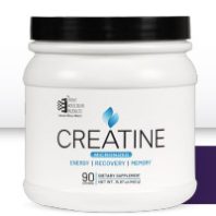 Creatine supplement bottle