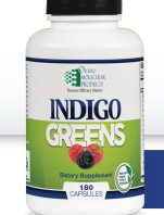 Indigo Greens supplement bottle