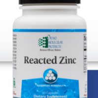 Reacted Zinc supplement bottle